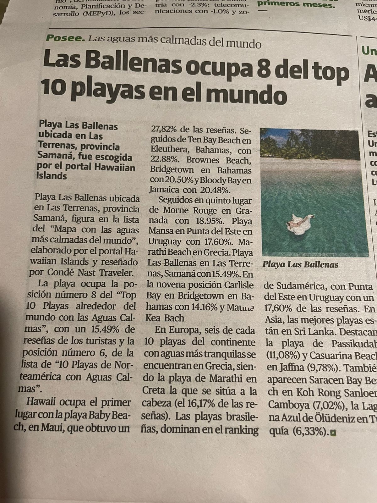 Las Terrenas tourist demand